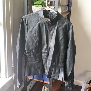 Black New York & Company leather jacket